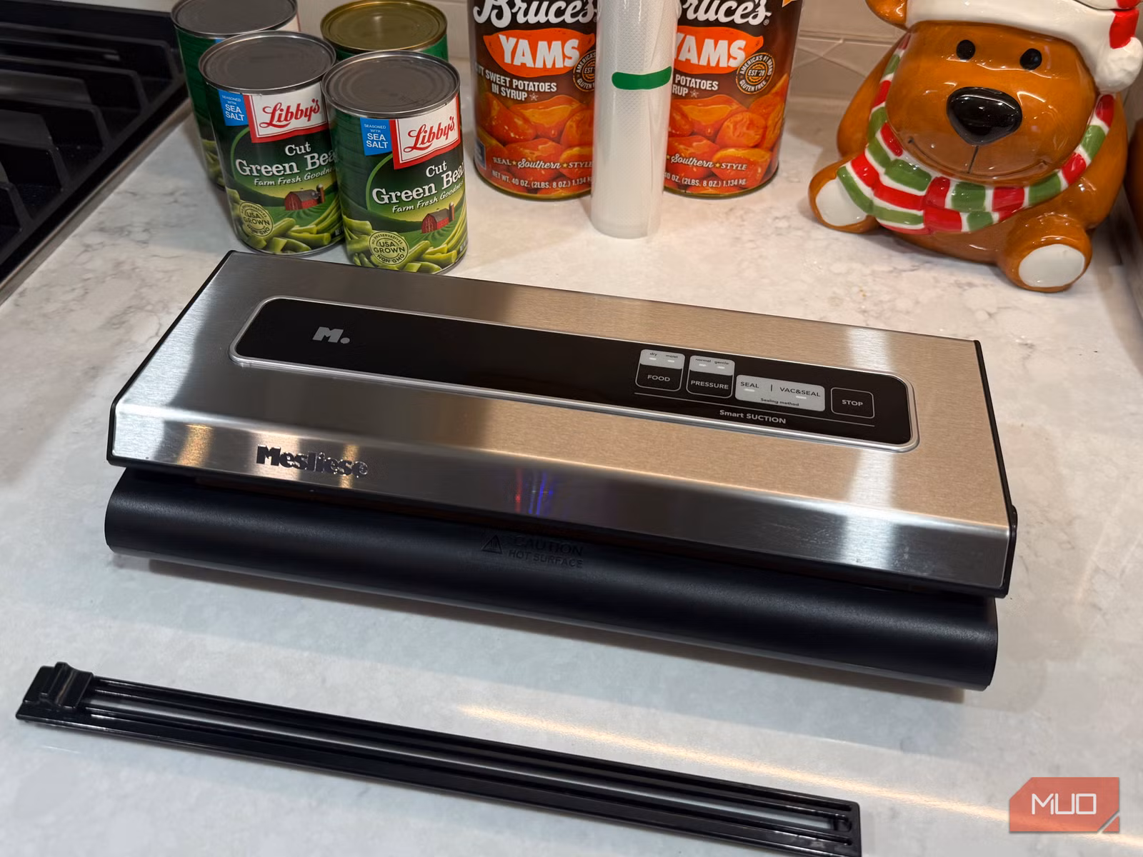Commercial vacuum sealer in a professional kitchen